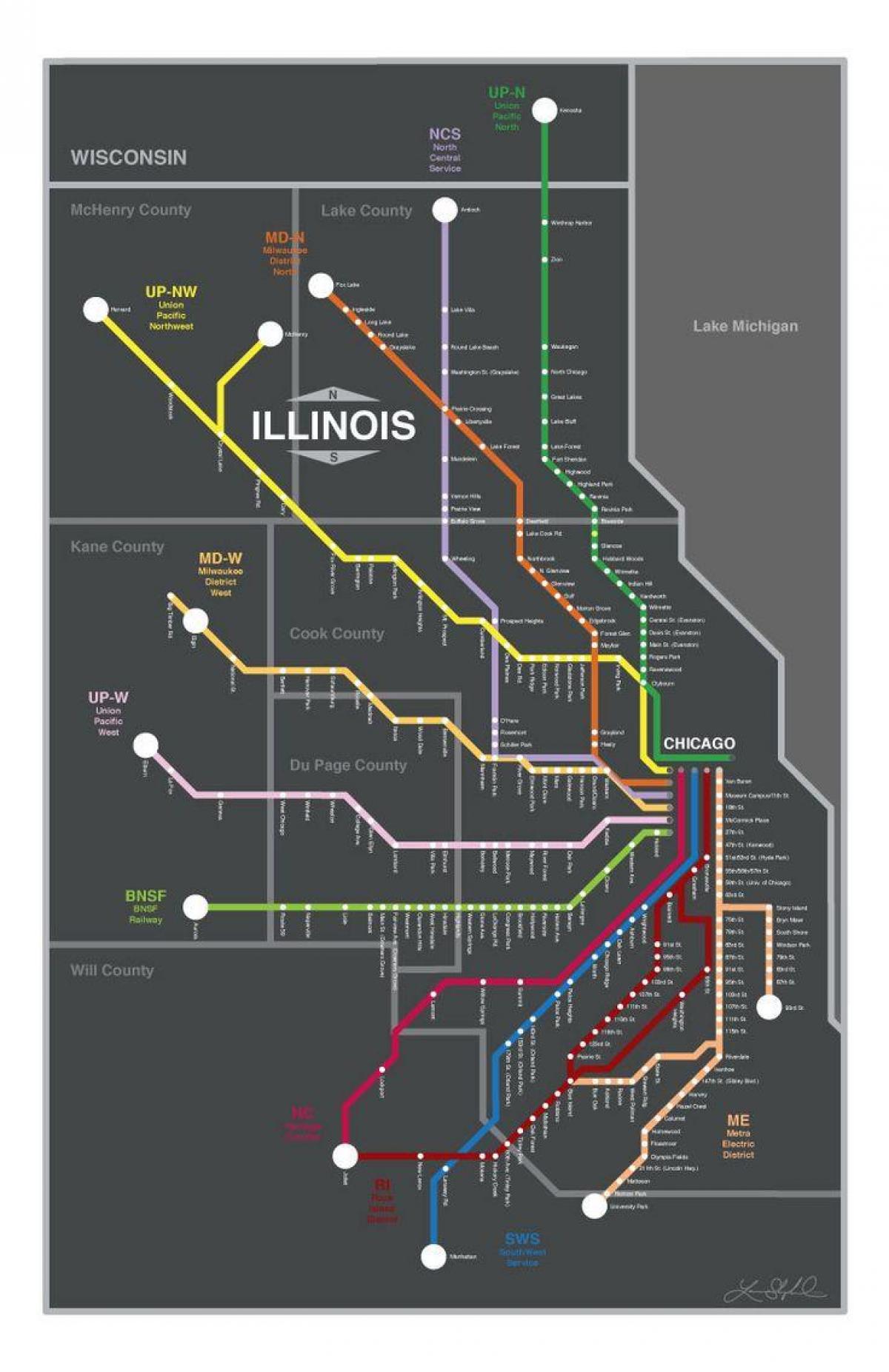 梅特拉芝加哥地图