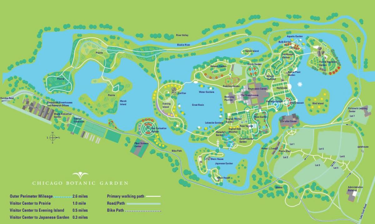芝加哥植物园地图