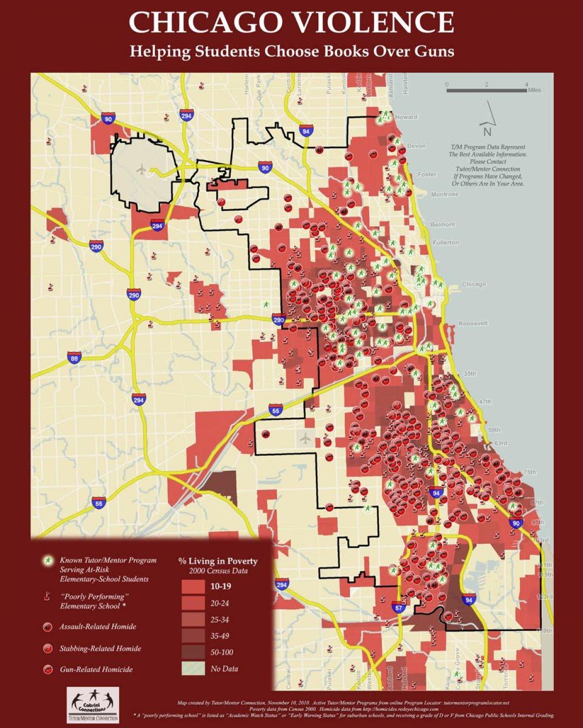 犯罪地图的芝加哥