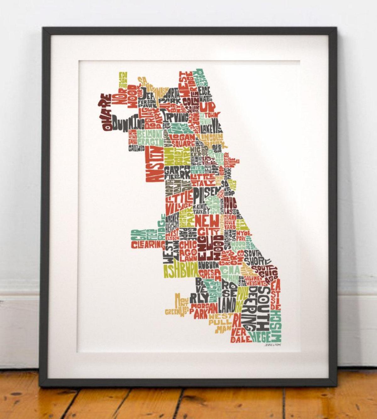 芝加哥地图的艺术