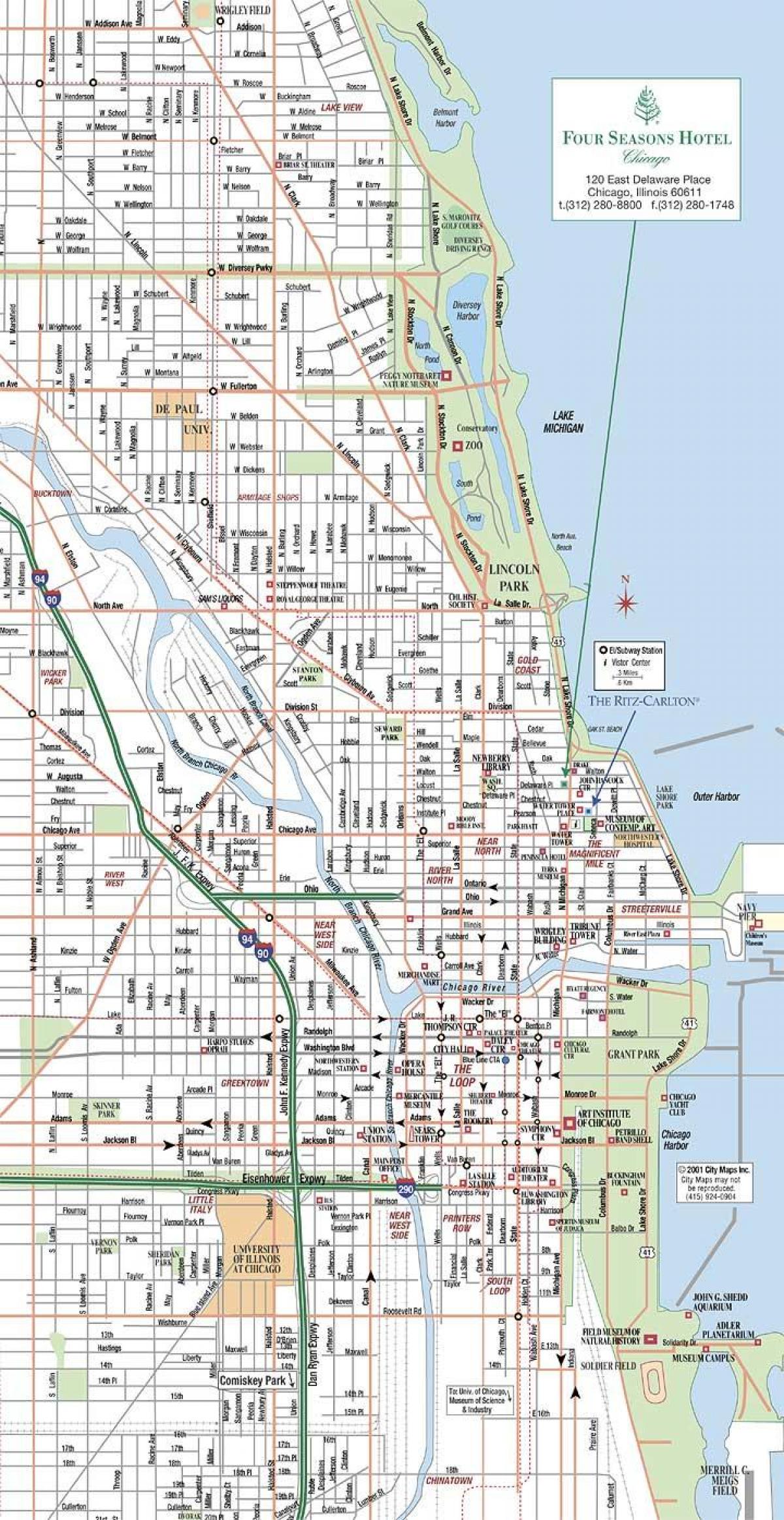 芝加哥街道地图