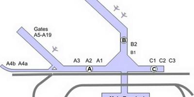Mdw机场的地图