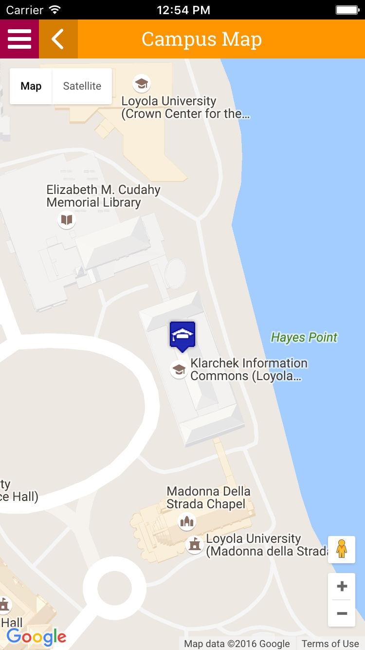地图洛约拉大学芝加哥