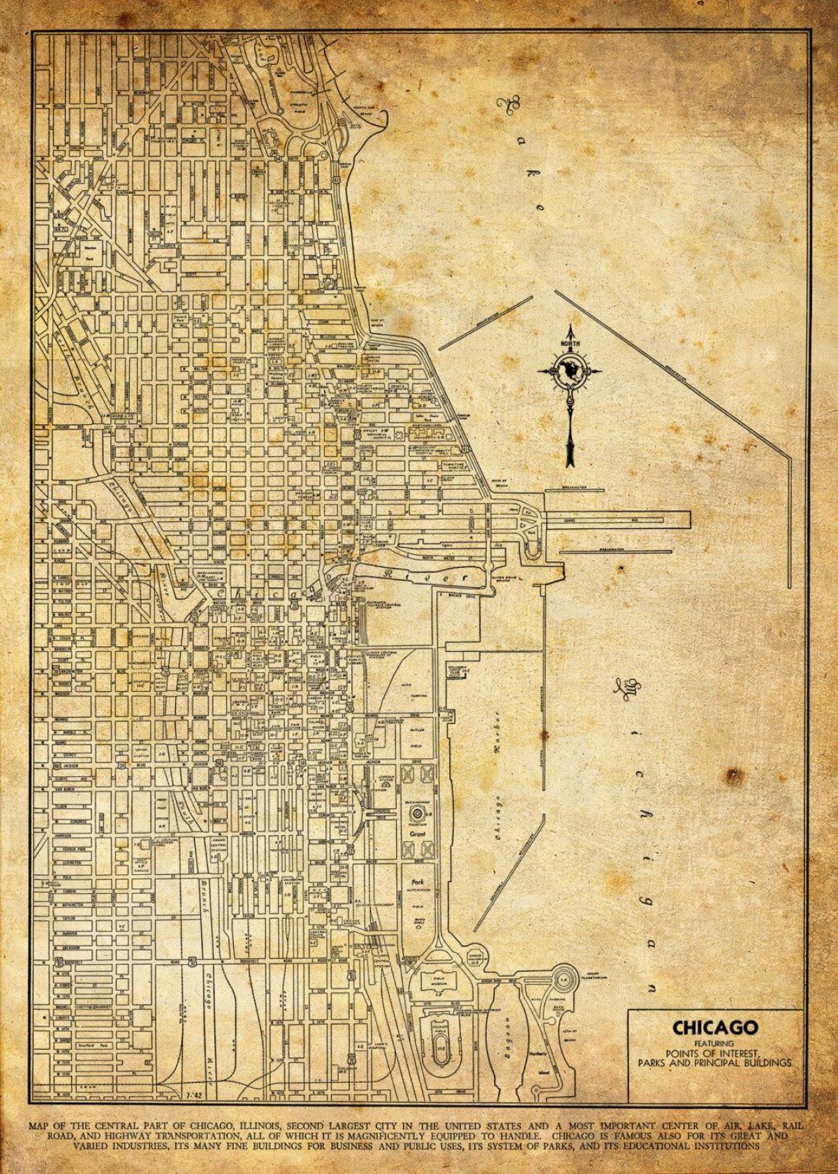 古地图的芝加哥