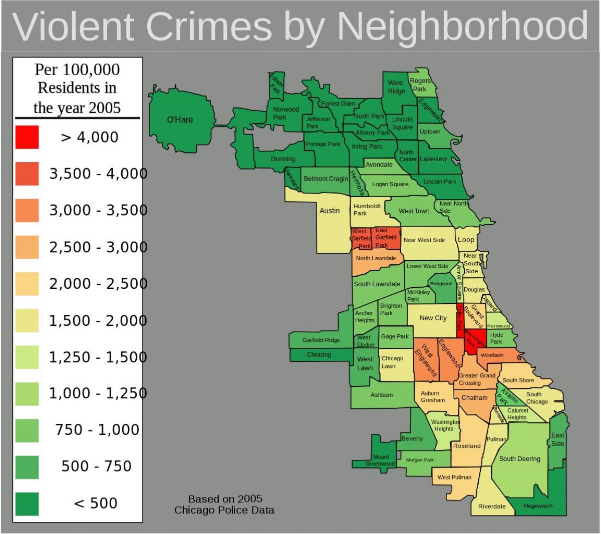 糟糕的地区（芝加哥地图